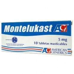 MONTELUKAST 5MG (FARMACUNDINAMARCA) CAJA *10 TABLETAS