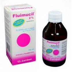 Fluimucil 2 % Sabor a Frambuesa Elimina las Flemas (FARMACUNDINAMARCA) fco*150ml