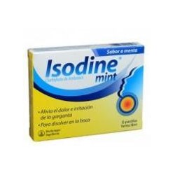 Isodine Mint Alivia La Garganta (FARMACUNDINAMARCA) caja*6 pastillas