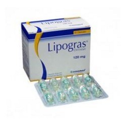 Lipogras 120 mg (ENVIOS REGIONALES Y NACIONAL) Caja*30 Cápsulas – Novamed