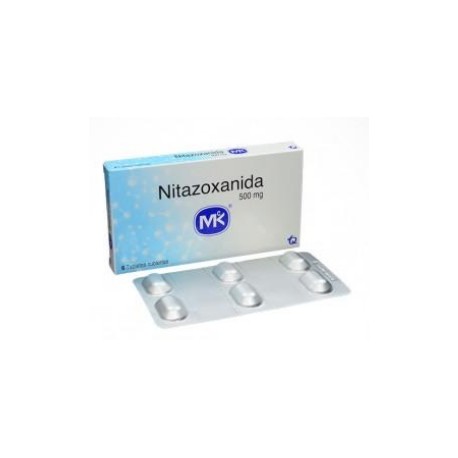 Nitazoxanida 500 mg(ENVIOS REGIONALES Y NACIONAL) Caja*6 Tabletas Cubiertas – Amebiasis