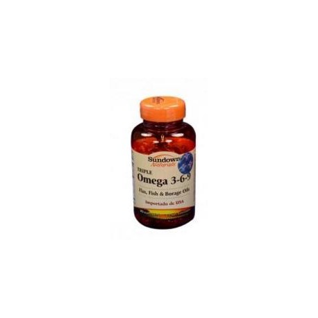 Sundown Triple Omega 3-6-9 Softgels (Envios regionales y Nacionales) fco*60 unidades