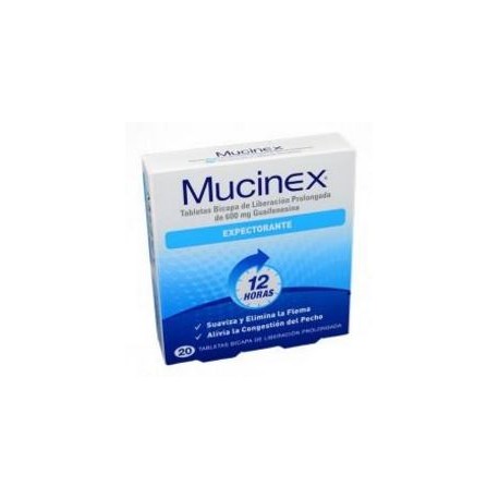 Mucinex 600 mg Expectorante (FARMACUNDINAMARCA) caja*20 tabletas