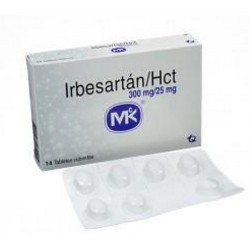 Irbesartán Hct 300 mg 25 mg Tabletas Cubiertas Tecnoquímicas (Envíos Regionales y Nacionales) caja*14 unidades