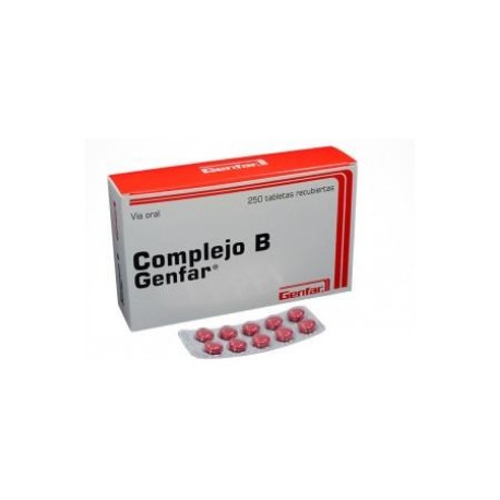 Complejo B (ENVIOS REGIONALES Y NACIONAL) Caja*250 Tabletas Recubiertas - Genfar