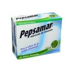 Pepsamar Masticables Sabor Menta Acidez Estomacal (FARMACUNDINAMARCA) caja*100 tabletas