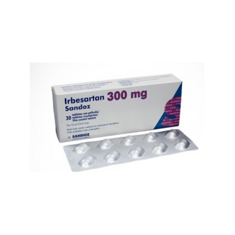 Irbesartan 300 mg Tabletas Con Película Sandoz (Envíos Regionales y Nacionales) caja*30 unidades