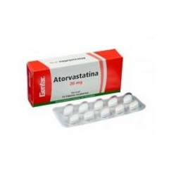 Atorvastatina 20 mg (FARMACUNDINAMARCA) Caja *10 Tabletas Recubiertas Genfar