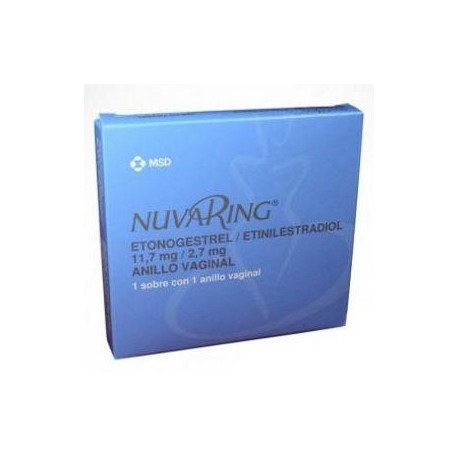 Nuvaring (ENVIOS REGIONALES Y NACIONAL) Caja 1 Sobre Con 1 Anillo Vaginal - MSD