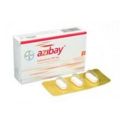 Azibay 500 mg (FARMACUNDINAMARCA) Caja*3 comprimidos Recubiertos Bayer