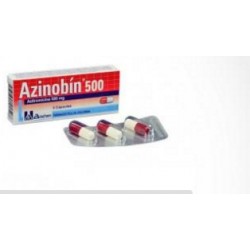 Azinobín 500 mg (FARMACUNDINAMARCA) Caja*3 Cápsulas Biochem Farmacéutica