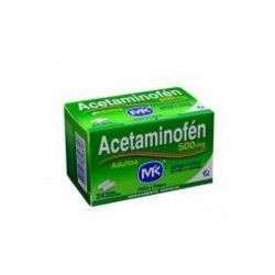 Acetaminofén Adultos 500 mg (FARMACUNDINAMARCA) caja*24 tabletas