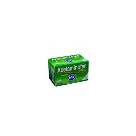 Acetaminofén Adultos 500 mg (FARMACUNDINAMARCA) caja*24 tabletas
