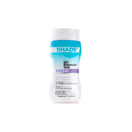 BLOQ SOLAR SHADE GEL 30 Fco*177.00 Ml ( envios regionales y nacional )