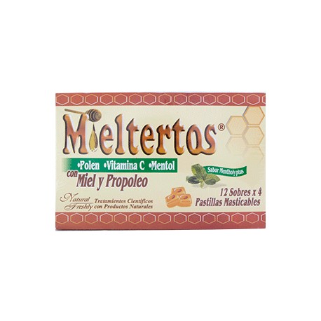 MIELTERTOS MASTICABLE Caja*12.00 Unidades (envios regionales y nacional)