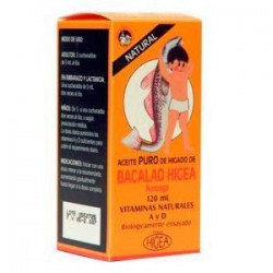 ACEITE DE BACALAO CON OMEGA 3 Frasco*120.00 Ml (envios regionales y nacional)