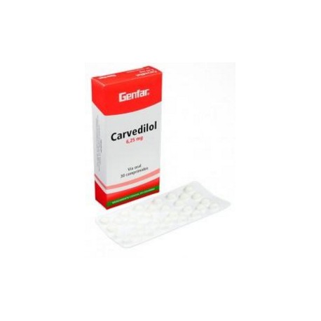 Carvedilol 6,25 mg (FARMACUNDINAMARCA) Caja* 30 Comprimidos Sanofi Aventis