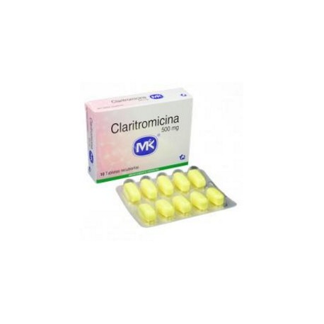 Claritromicina 500 mg (FARMACUNDINAMARCA) Caja*10 Tabletas Recubiertas Tecnoquímicas