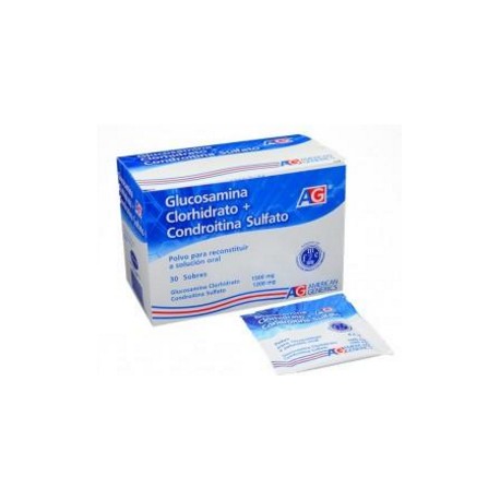 Glucosamina Clorhidrato 1500 mg / 1200 mg (FARMACUNDINAMARCA) Caja *30 Sobres – American Generics