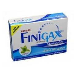 Finigax tabletas Masticables Sabor Menta Antiflatulento (FARMACUNDINAMARCA) caja*24 table