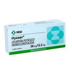Hyzaar 50 mg / 12.5 mg Tabletas Recubiertas MSD (Envíos Regionales y Nacionales) caja*15 unidades
