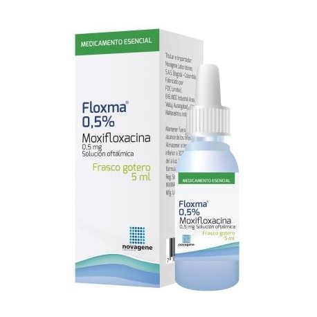 FLOXMA 0.5% SOLUCION OFTALMICA (MOXIFLOXACINA) FCO*5ML