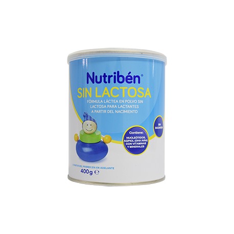 NUTRIBEN SIN LACTOSA TARRO *400 GRS (envíos a todos los municipios de cundinamarca)