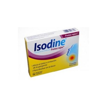 Isodine Frutos Rojos (FARMACUNDINAMARCA) caja*6 pastillas