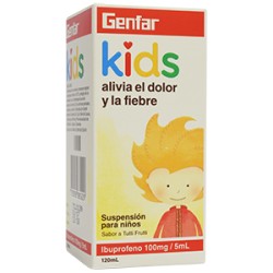 GENFAR KIDS IBUPROFENO DOLOR Y FIEBRE frasco *120 ml