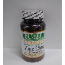 ZINC 25MG GLUCONATE (FARMACUNDINAMARCA) XTRALIFE FRASCO *100 TABLETAS