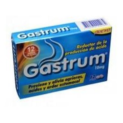 Gastrum 10 mg Acidez Estomacal (FARMACUNDINAMARCA) caja*12 tabletas