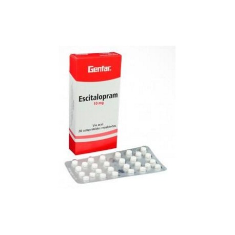 Escitalopram 10 mg (FARMACUNDINAMARCA) Caja*28 Comprimidos Recubiertos - Genfar