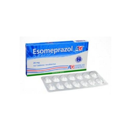 Esomeprazol 20 mg (FARMACUNDINAMARCA) Caja*14 Tabletas Recubiertas – American Generics