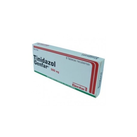 TINIDAZOL 500MG (FARMACUNDINAMARCA) CAJA *8 TABLETAS GENFAR