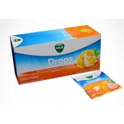 Vick Pastillas Sabor A Naranja (FARMACUNDINAMARCA) Refrescan La Boca Y La Garganta Caja*24
