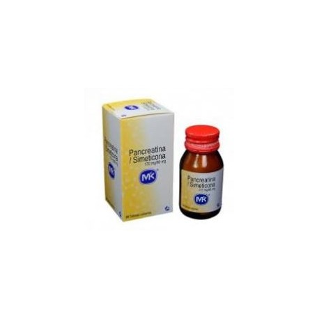 Pancreatina/Simeticona 170 mg / 80 mg (FARMACUNDINAMARCA) Tecnoquímicas fco*30 tablet