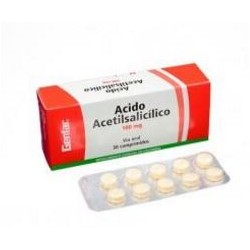 Ácido acetilsalicílico 100 mg (FARMACUNDINAMARCA) caja*30 tabletas