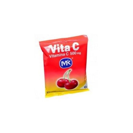 Vita C 500 mg (FARMACUNDINAMARCA) Sabor A Cereza sobre*12 tabletas