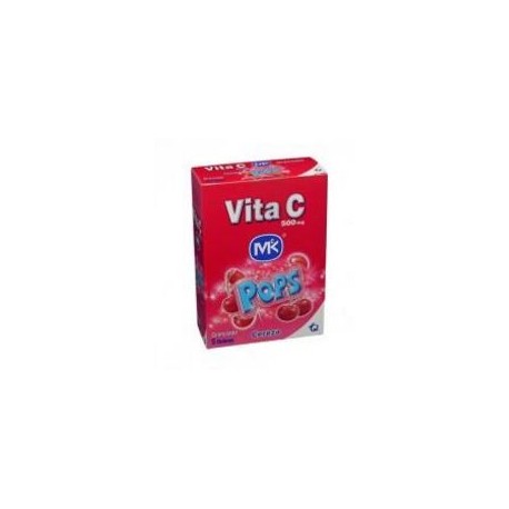 Vita C Pops 500 mg (FARMACUNDINAMARCA) Granulados Sabor A Cereza caja*5 sobres