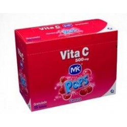 Vita C 500 g (FARMACUNDINAMARCA) Granulados Sabor A Cereza caja*25 sobres
