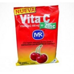 Vita C + Zinc (FARMACUNDINAMARCA) Sabor A Cereza sobre*12 tabletas