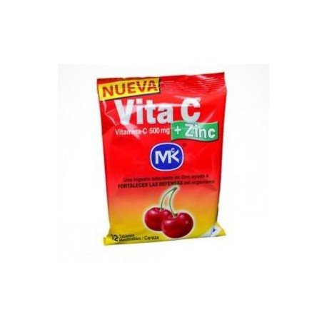 Vita C + Zinc (FARMACUNDINAMARCA) Sabor A Cereza sobre*12 tabletas
