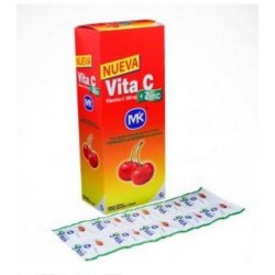 Vita C + Zinc (FARMACUNDINAMARCA) Tabletas Sabor A Cereza caja*100 tabletas