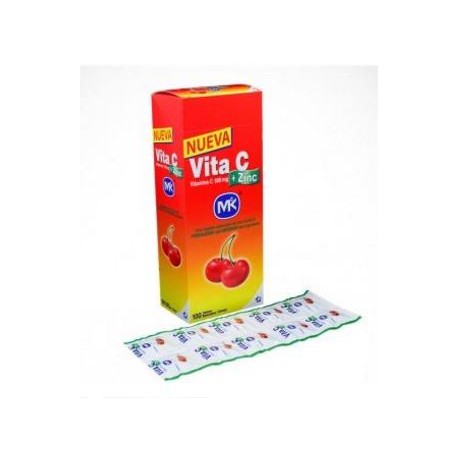 Vita C + Zinc (FARMACUNDINAMARCA) Tabletas Sabor A Cereza caja*100 tabletas