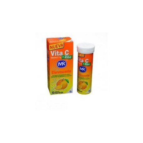 Vita C + Zinc 1 g (FARMACUNDINAMARCA) Sabor Naranja fco*10 tabletas