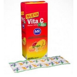 Vita C + 500 mg (FARMACUNDINAMARCA) Sabor A Tutti Frutti caja*100 tabletas